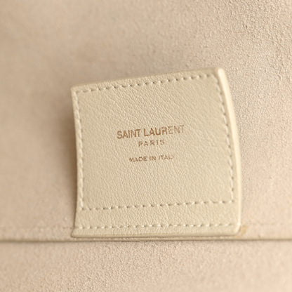 Saint Laurent Calfskin Large Shopping Tote Porcellana 7 of 17