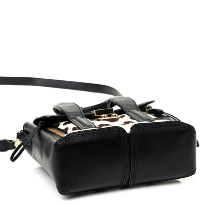 3.1 Phillip Lim Calf Hair Polka Dot Mini Pashli Satchel Black White 3 of 4