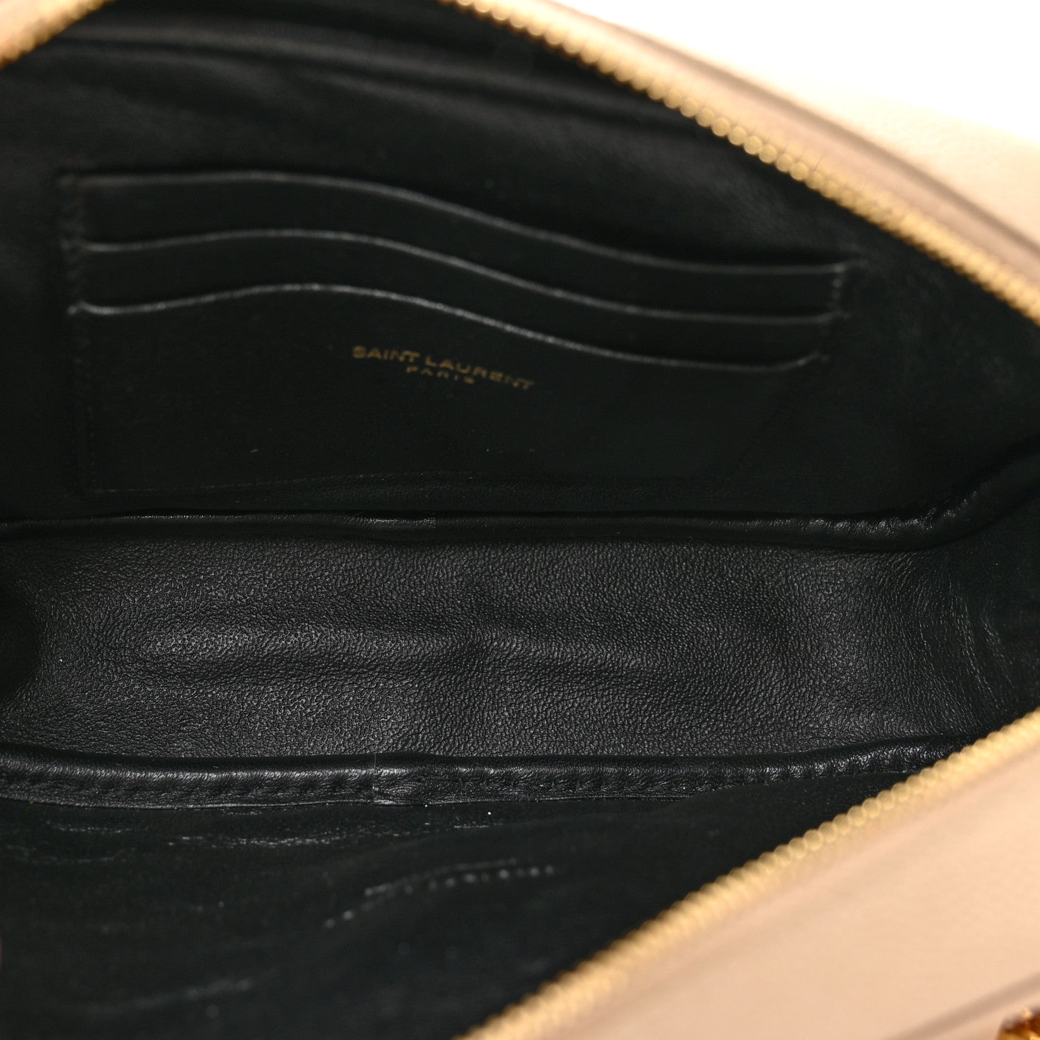 Saint Laurent Grain De Poudre Matelasse Monogram Mini Lou Camera Bag Dark Beige 5 of 11