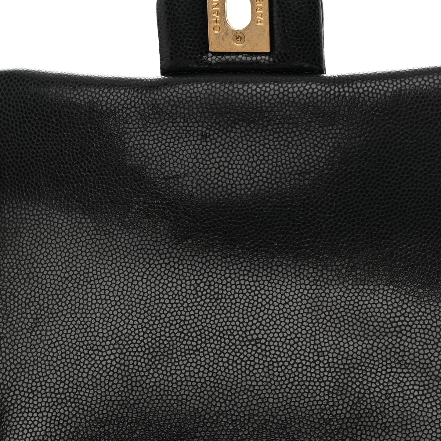 Caviar Quilted Mini Twist Your Buttons Flap Black