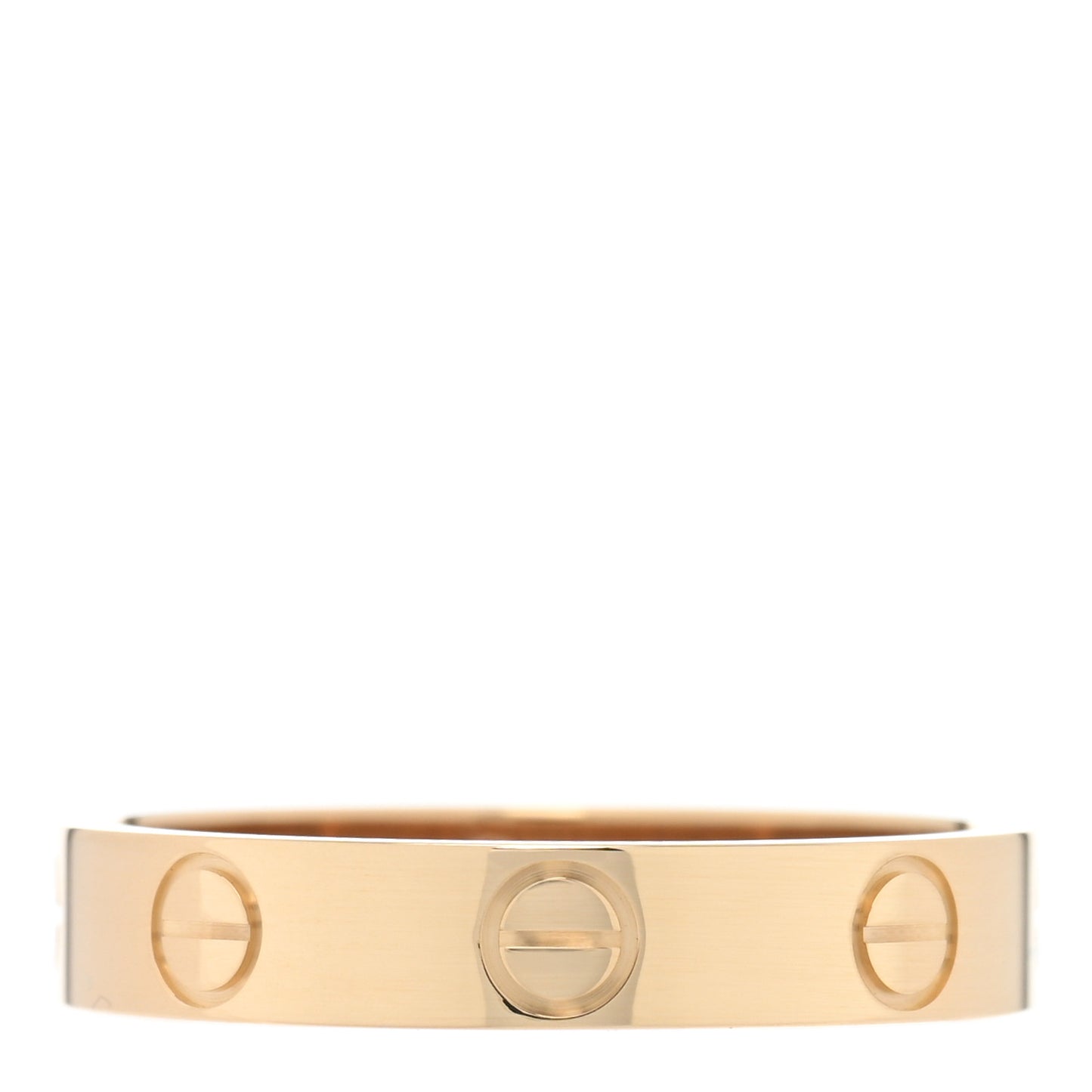 18K Yellow Gold 3.5mm LOVE Wedding Band Ring 52 6