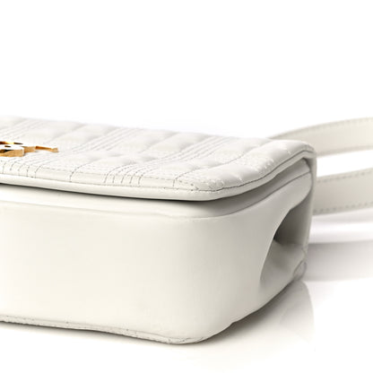 Burberry Lambskin Quilted Small Lola Bag White 9 of 11