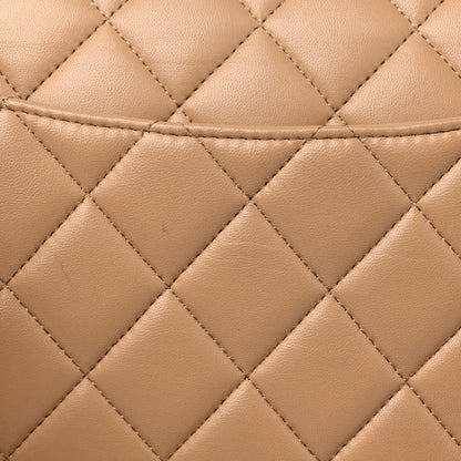 Chanel Lambskin Quilted Jumbo Double Flap Beige Clair 15 of 15