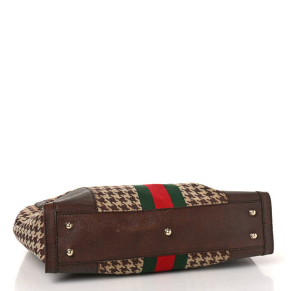 Gucci Fabric Pied De Poule Large Seventies Web Boston Brown 4 of 9