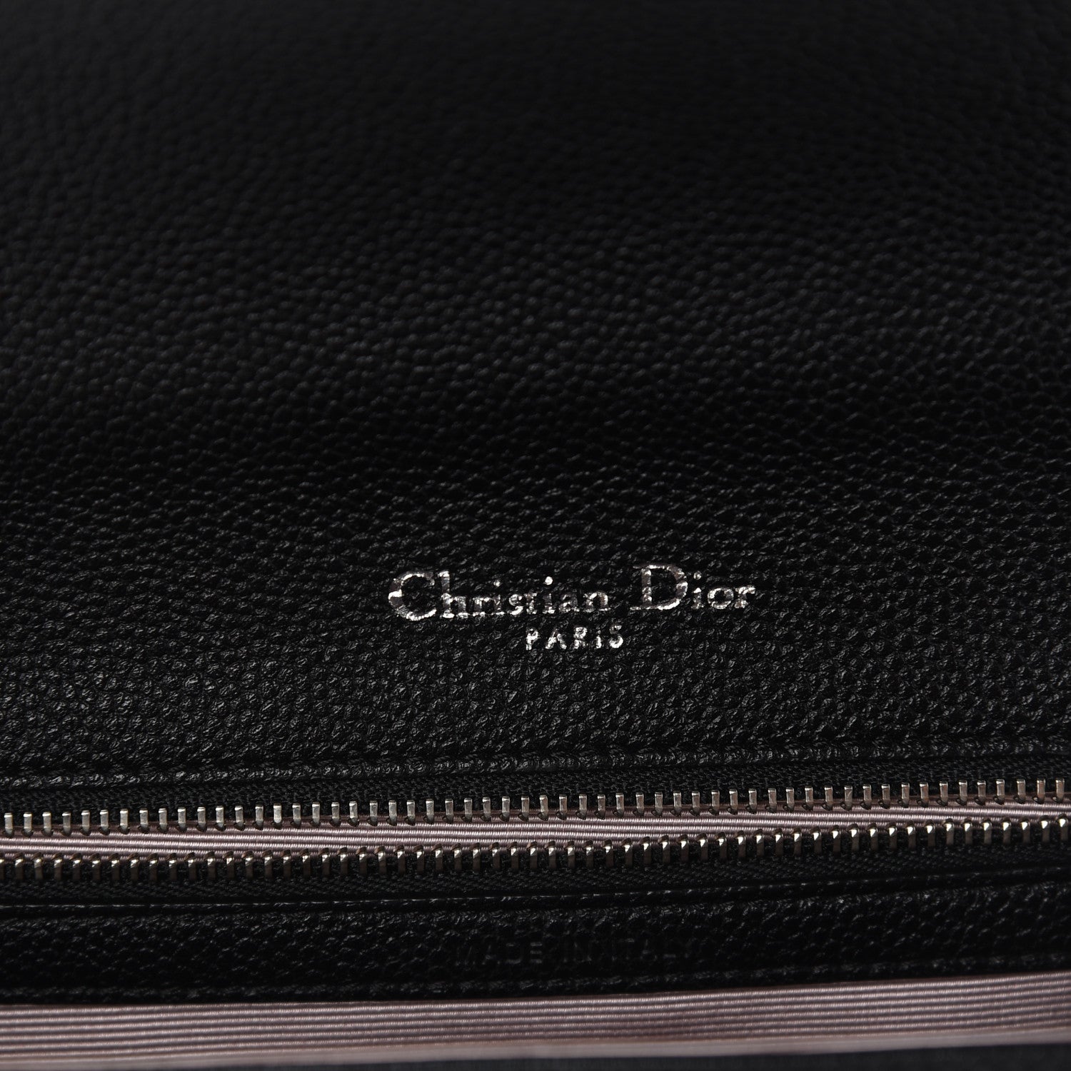 Christian Dior Grained Calfskin Medium Diorama Flap Bag Black 5 of 9