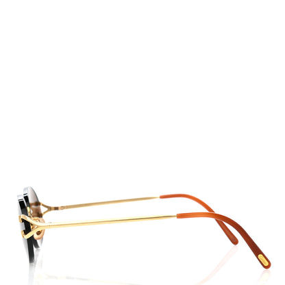 Cartier Rimless Madison Round Sunglasses Brown 3 of 8