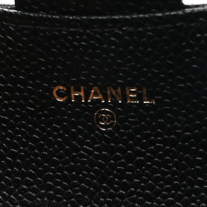 Chanel Caviar Quilted Flap Card Holder Black 7 of 9