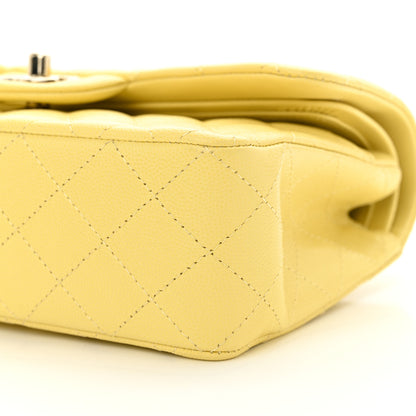 Chanel Caviar Quilted Small Double Flap Light Yellow 11 of 11