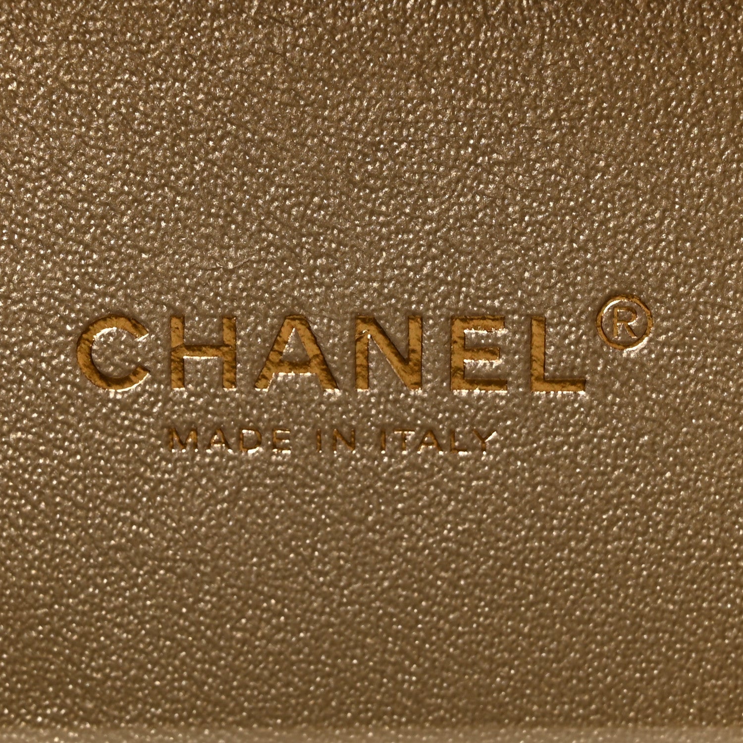 Chanel Raffia Calfskin Small CC Filigree Vanity Case Gold 6 of 10