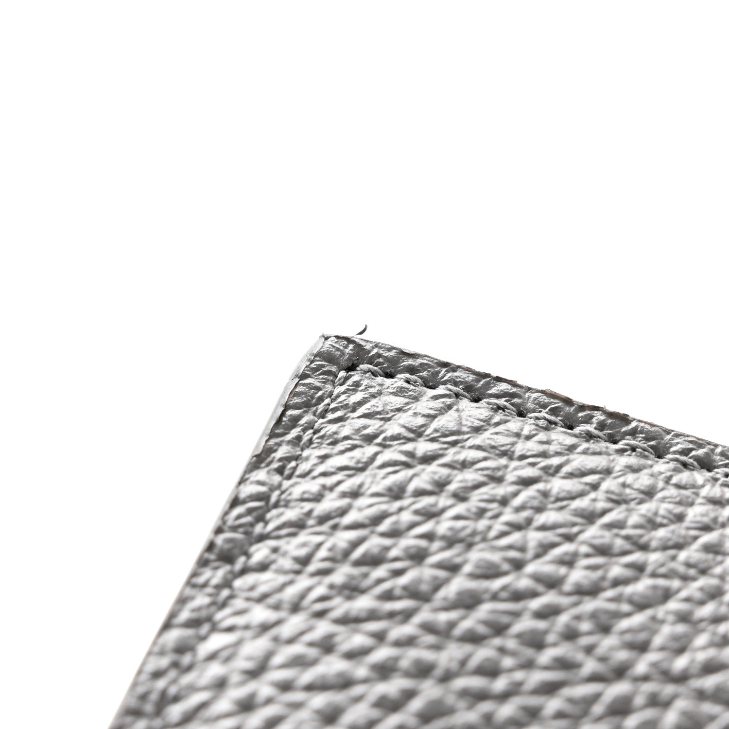 Balenciaga Grained Calfskin Neo Classic Silver Hardware Card Holder Dark Grey 8 of 9