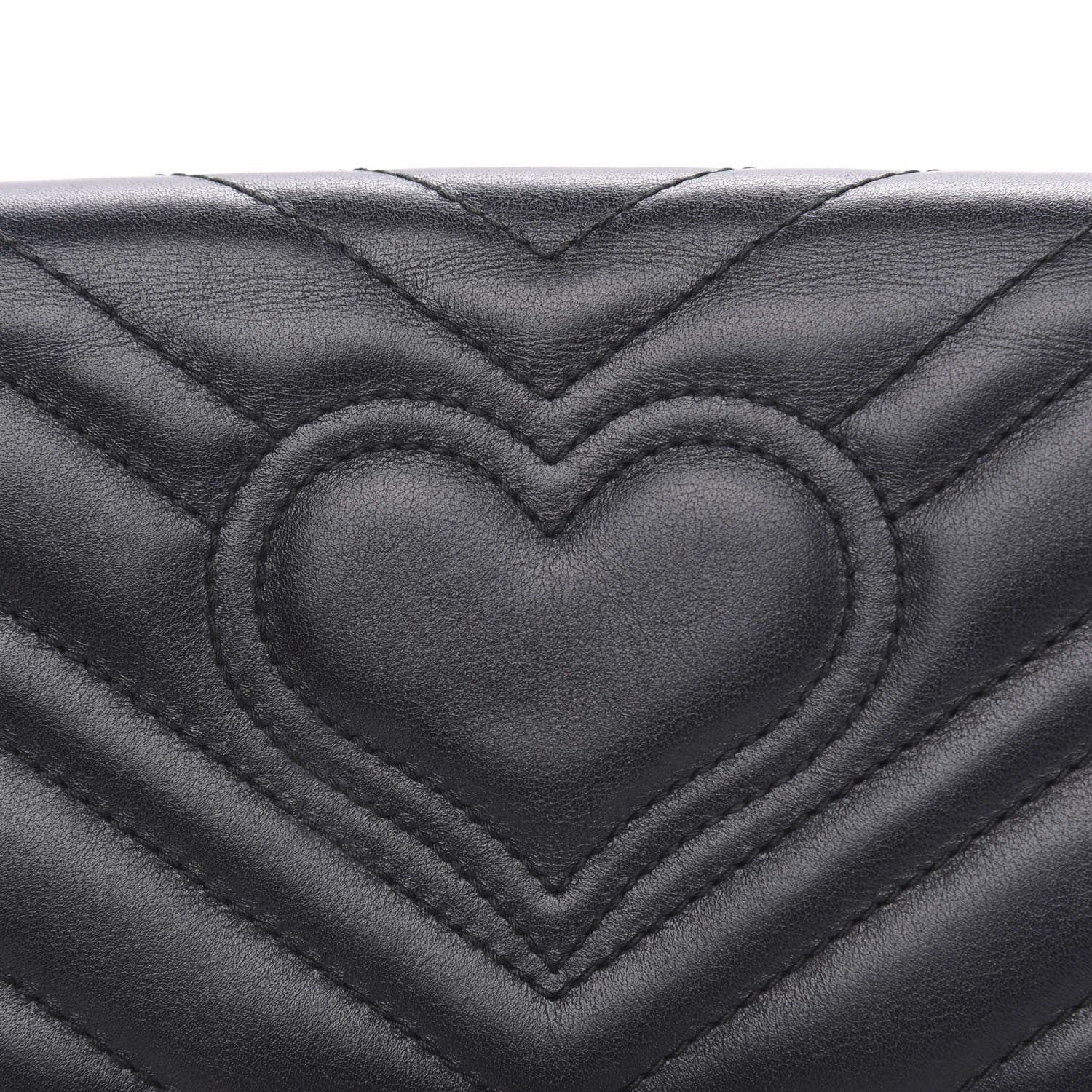 Gucci Calfskin Matelasse GG Marmont Mini Bag Black 9 of 15