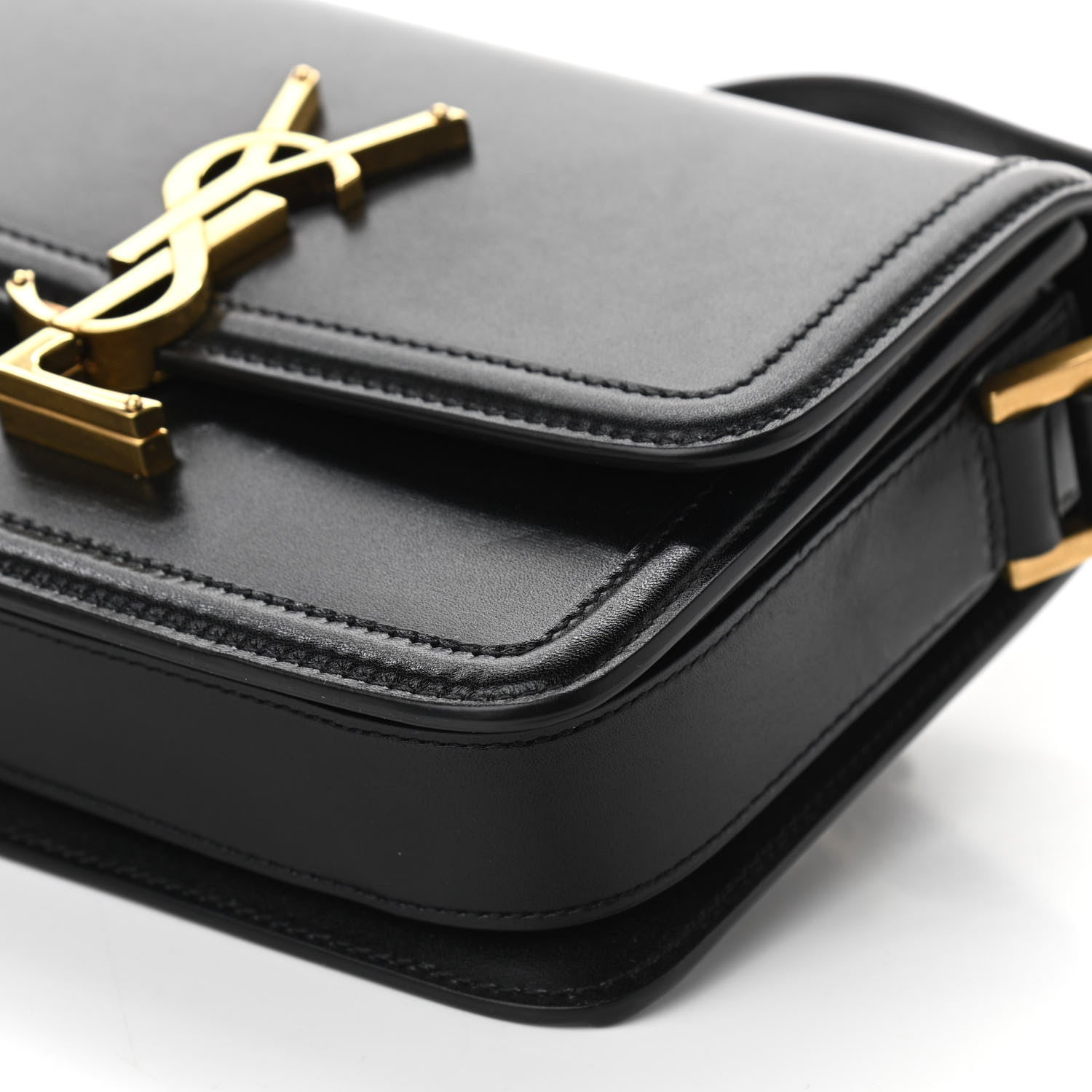 Saint Laurent Smooth Calfskin Small Solferino Satchel Black 16 of 17