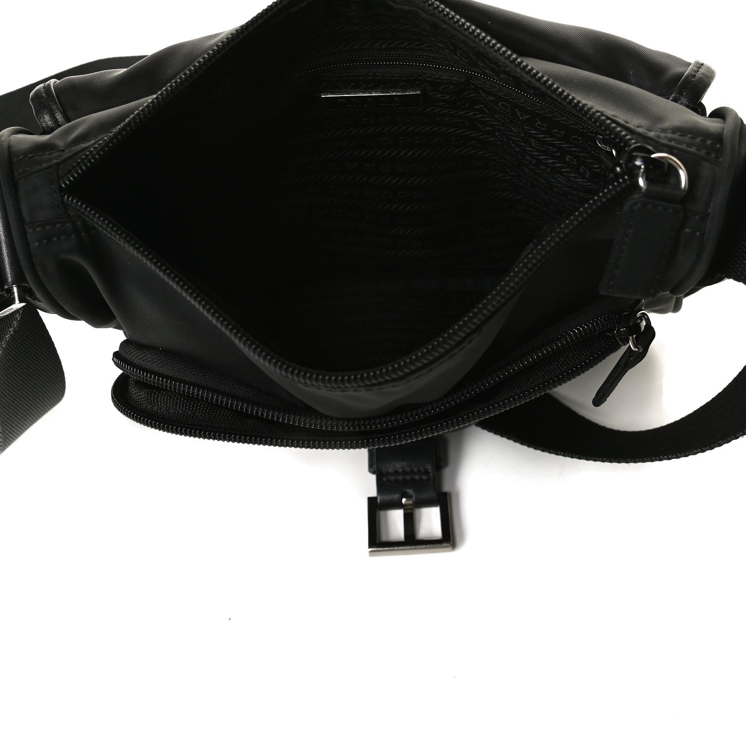 Prada Nylon Vela Sport Messenger Bag Black 5 of 16