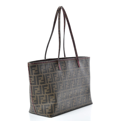 Fendi Zucca Spalmati Small Roll Tote Tobacco Fragola 2 of 20