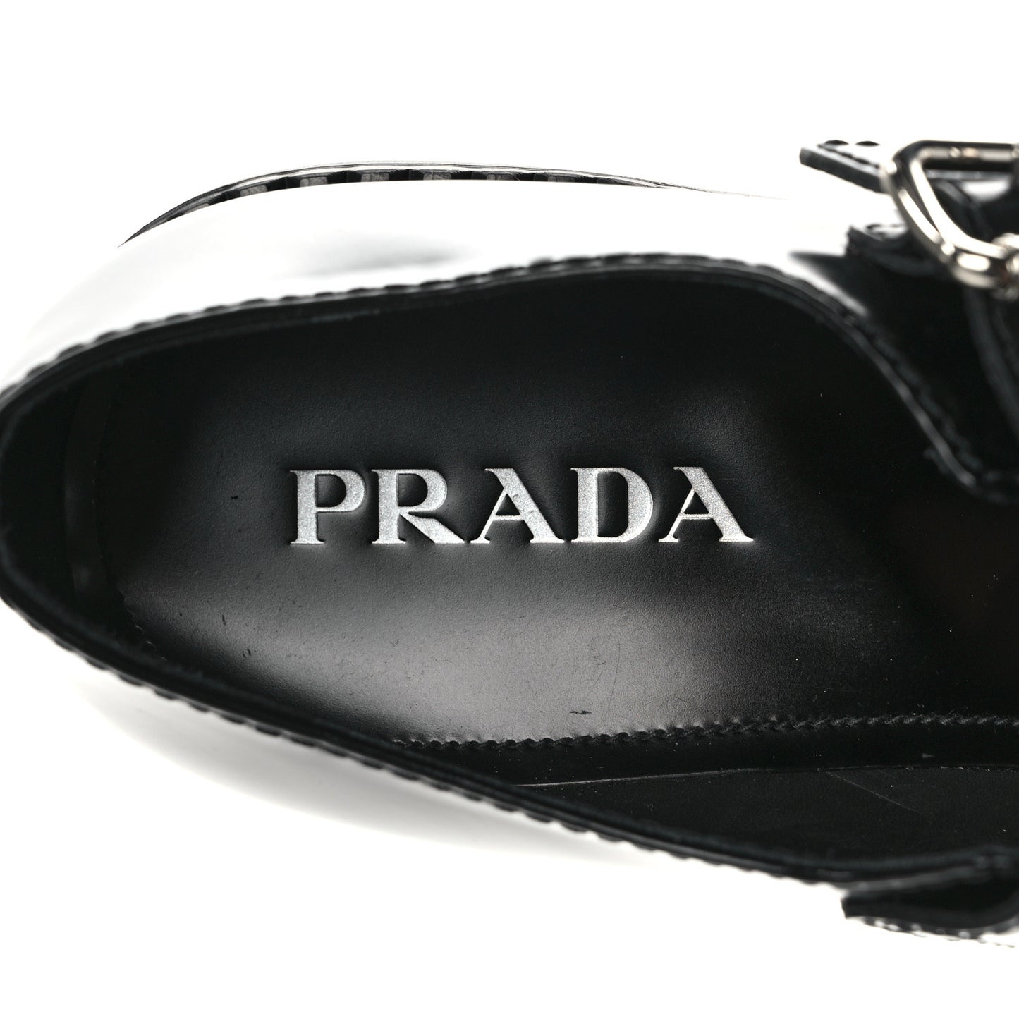 Spazzolato Mens Mary Jane T Strap 40mm Loafers 9 Black