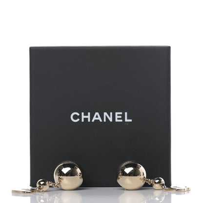 Chanel Metal CC Drop Earrings Gold 5 of 5