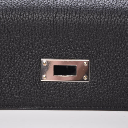 Hermes Togo Verso Kelly Retourne 35 Black Bleu Agate 15 of 40