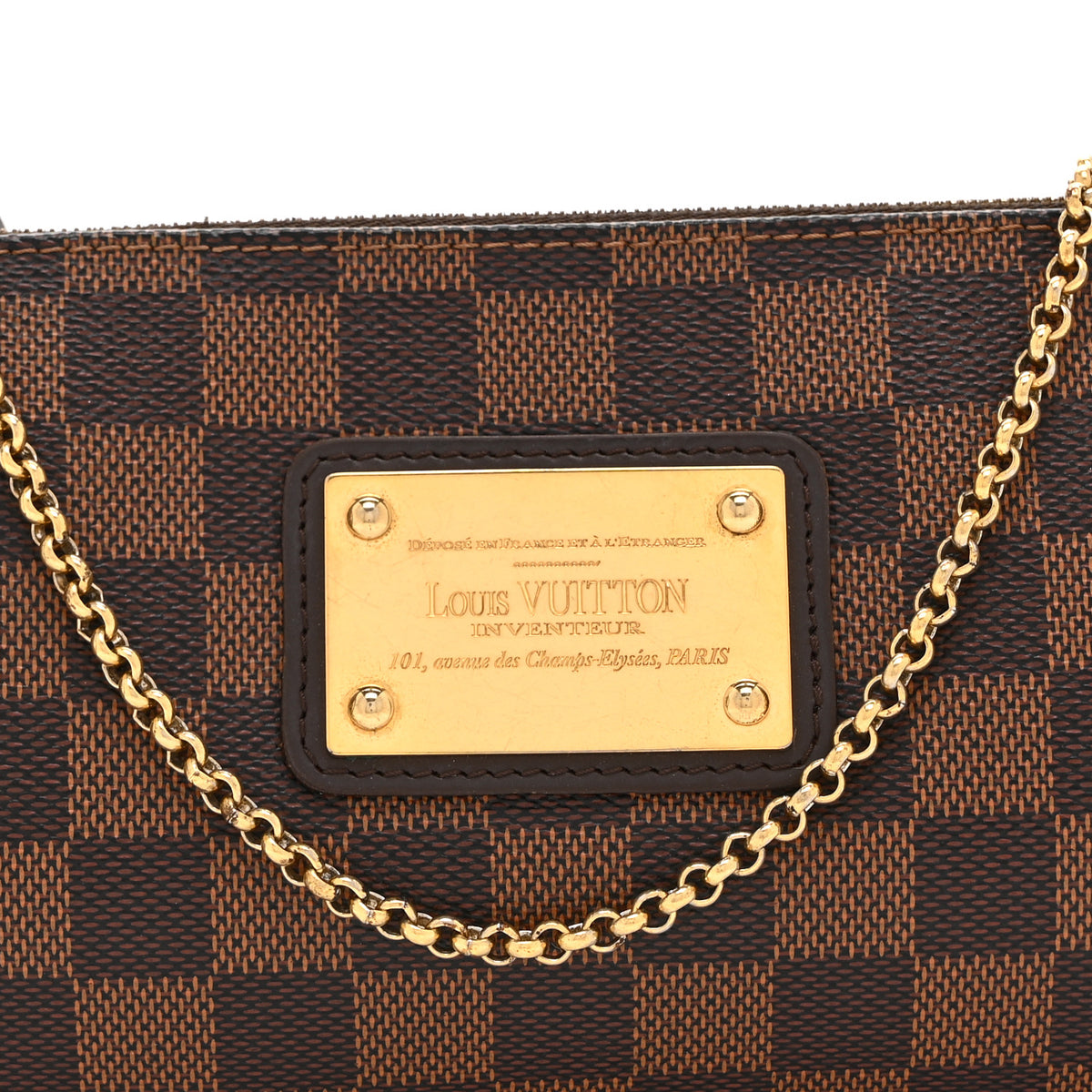 Louis Vuitton Damier Ebene Eva Clutch 8 of 10
