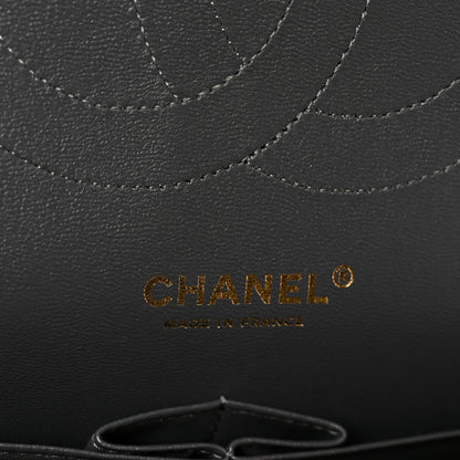 Chanel Caviar Quilted Jumbo Double Flap Dark Grey 6 of 11