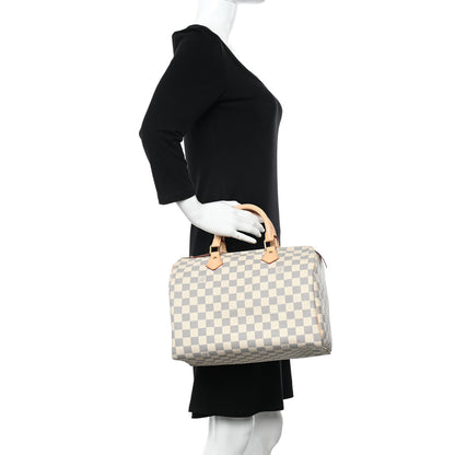 Louis Vuitton Damier Azur Speedy 30 2 of 10