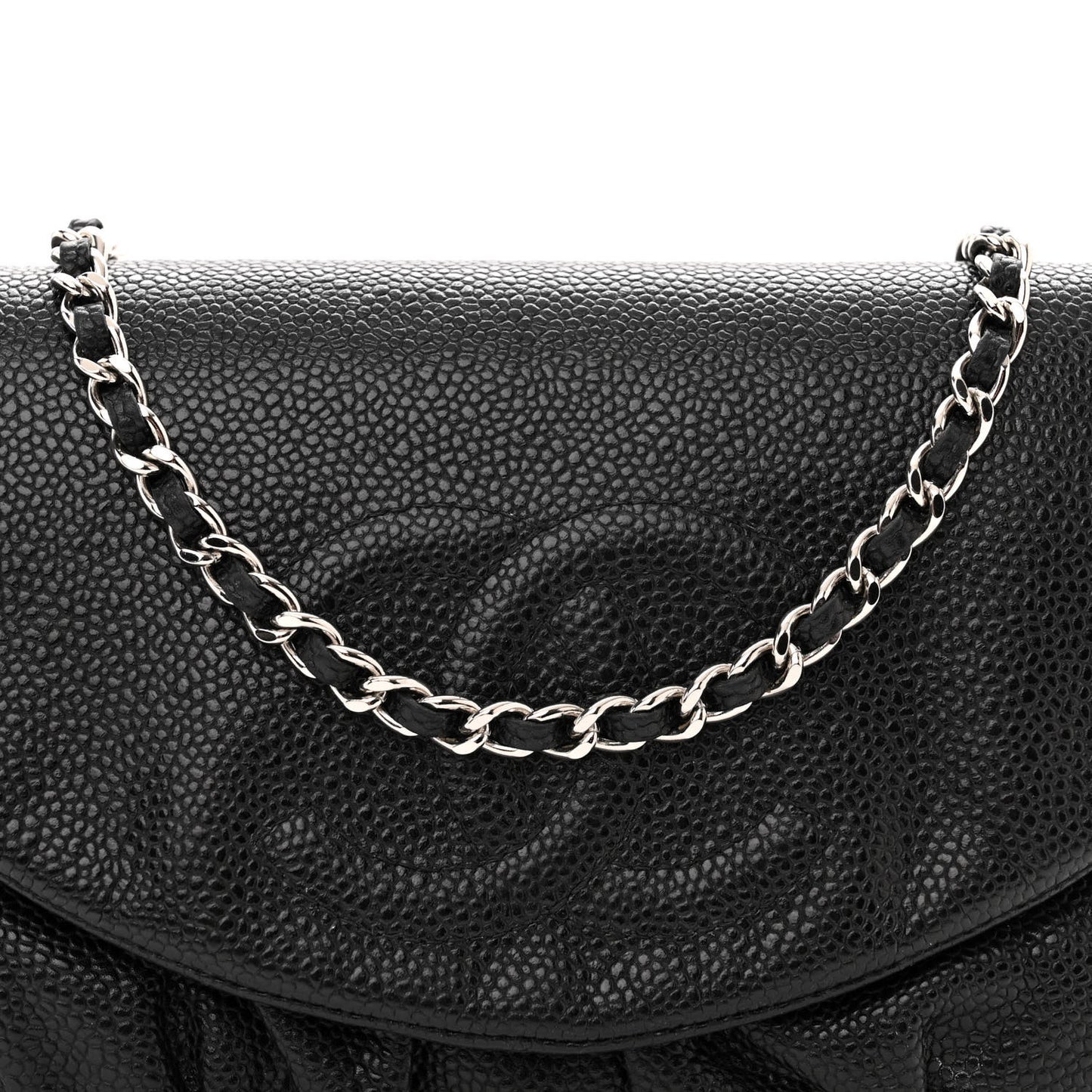 Caviar Half Moon Wallet On Chain WOC Black