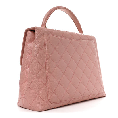Chanel Caviar Quilted Jumbo Kelly Flap Pink 3 of 10