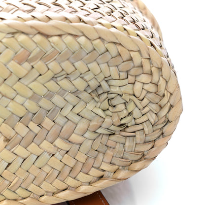 Loewe Raffia Small Basket Tote Bag Natural Orange 12 of 13