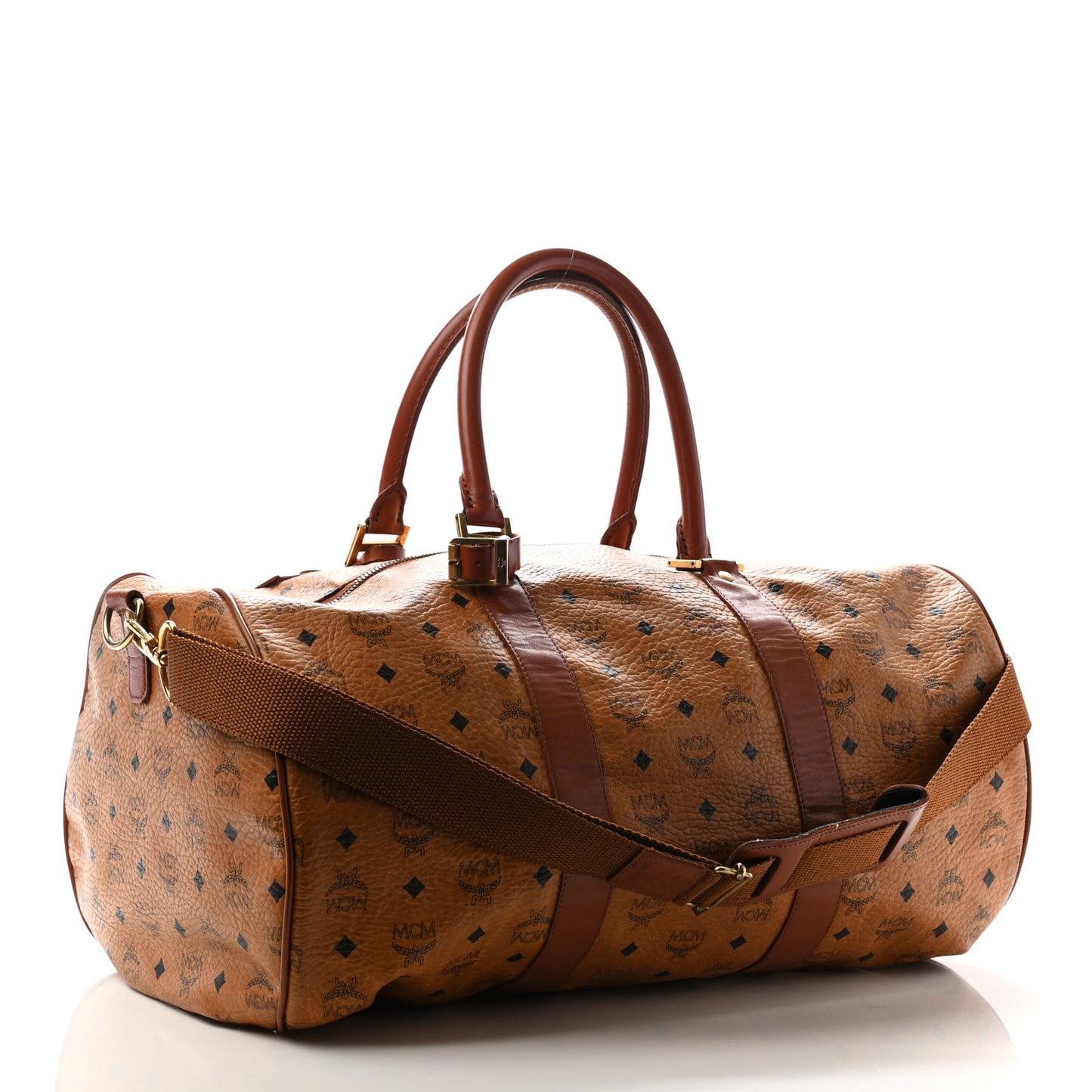 Visetos Weekender Duffle Bag Cognac