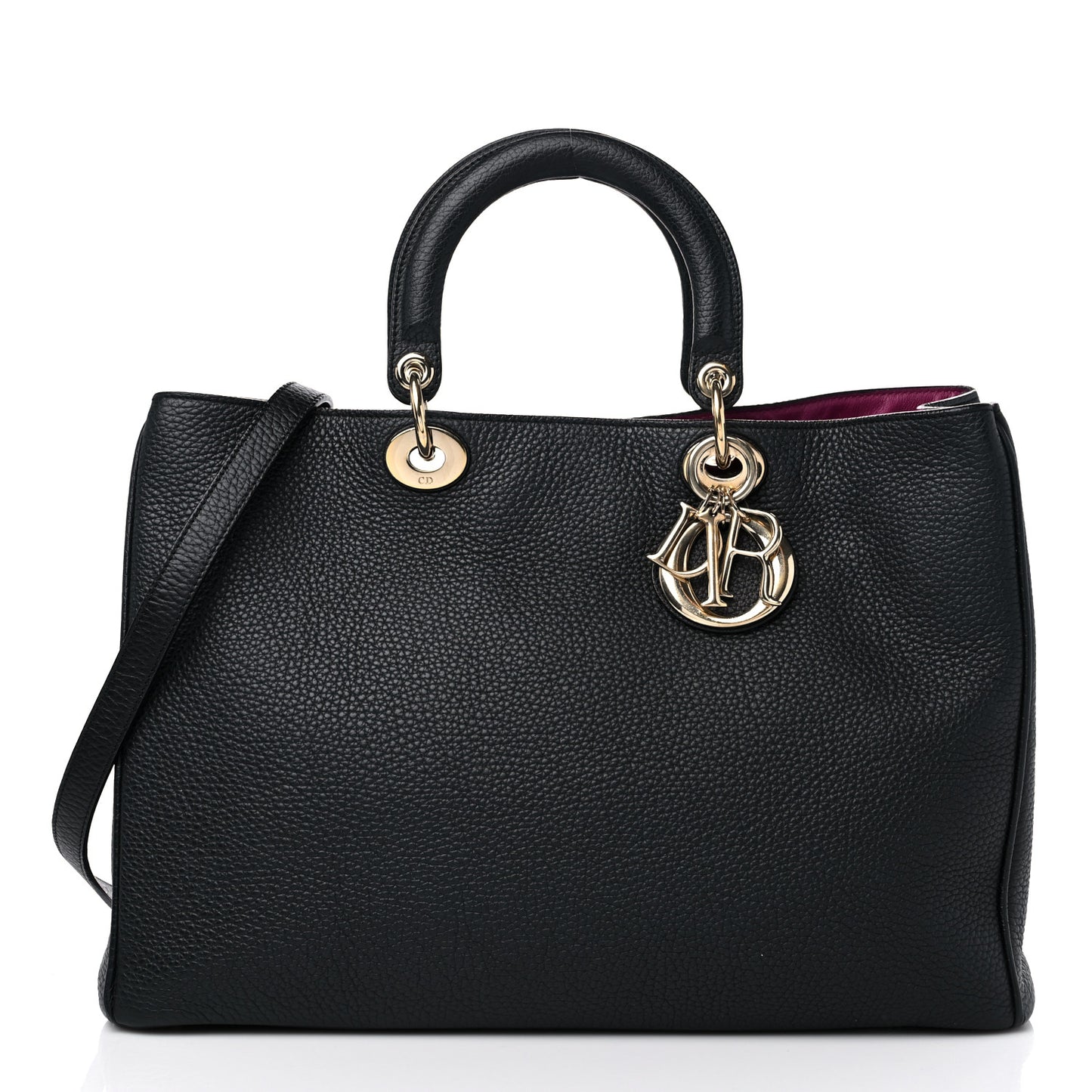 Bullcalf Large Diorissimo Tote Black Rose Indien