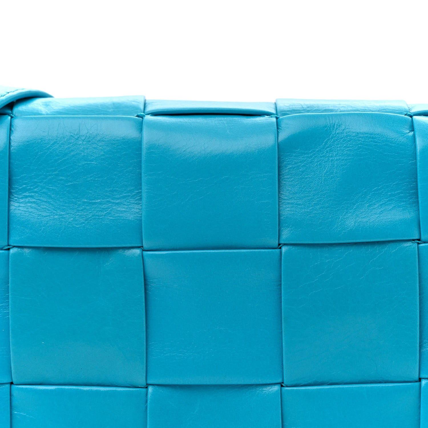 Bottega Veneta Paper Calfskin Maxi Intreccio Small Cassette Crossbody Bag Pool 8 of 12