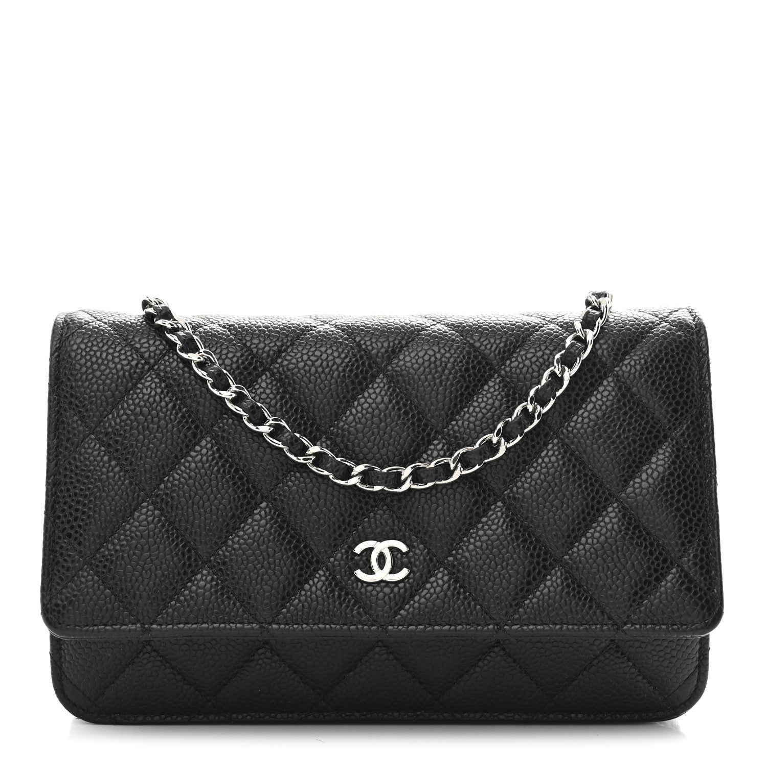 Chanel Caviar Quilted Wallet on Chain WOC Black 1 of 12