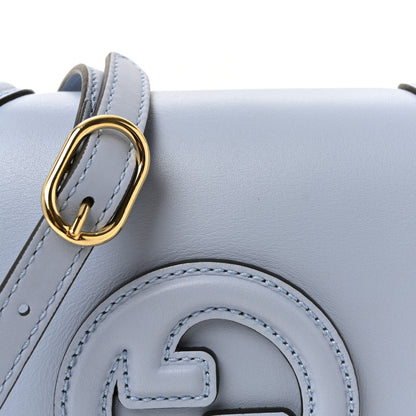 Gucci Roxy Calfskin Medium Blondie Top Handle Bag Cloudy Blue 7 of 9