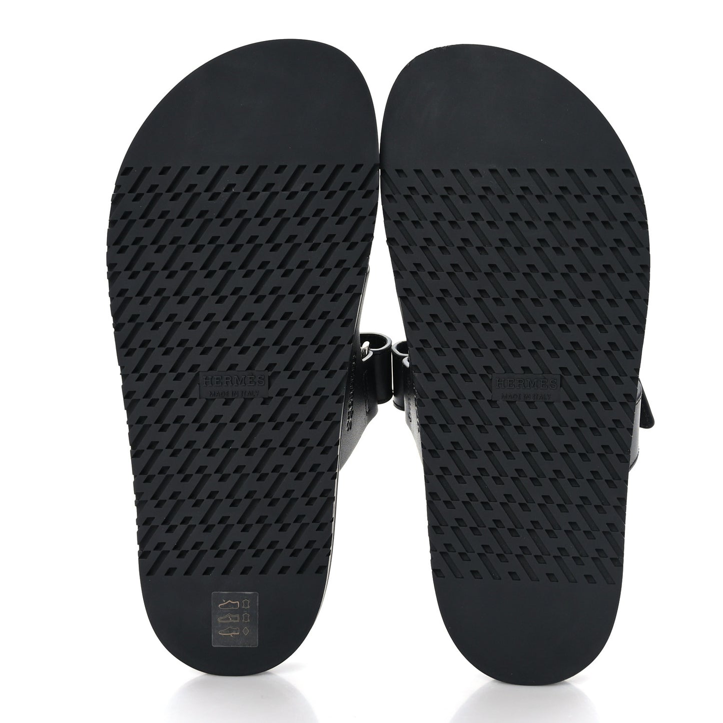 Calfskin Womens Chypre Sandals 38.5 Black