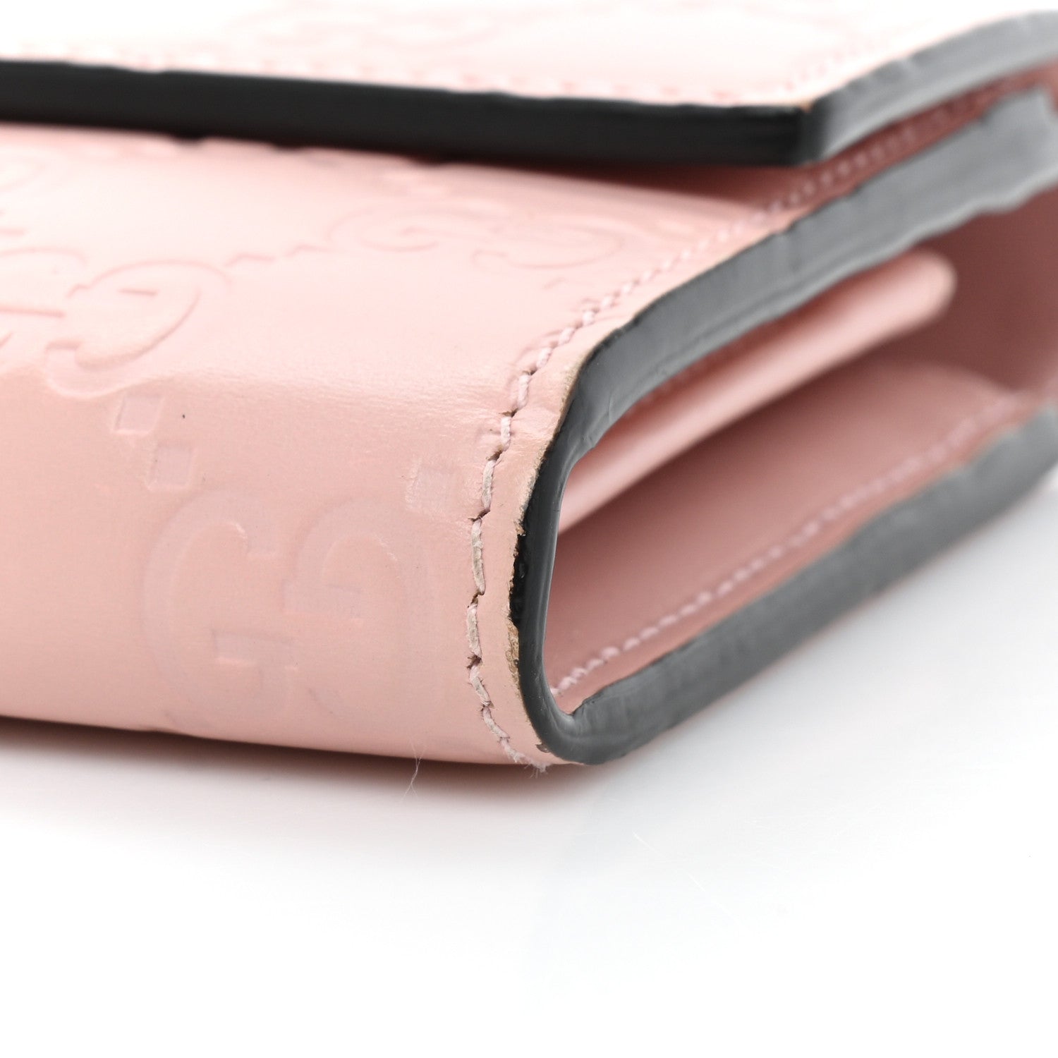Gucci Guccissima Signature Crystal Cat Continental Flap Wallet Light Candy Pink 15 of 16