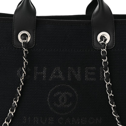 Chanel Mixed Fibers Small Deauville Tote Black 8 of 10
