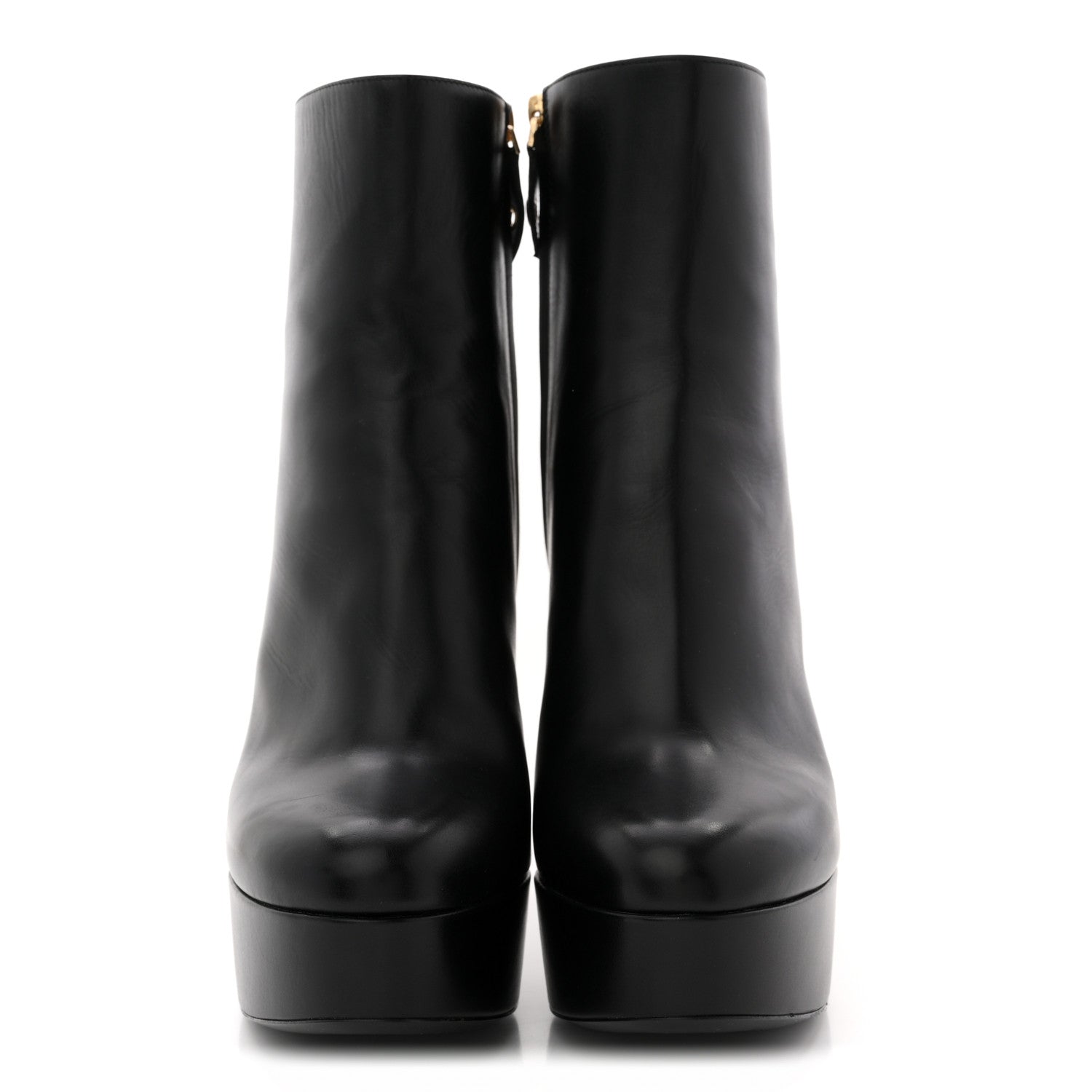 Louis Vuitton Soft Calfskin Monogram Afterglow Platform Ankle Boots 39 Black 3 of 11