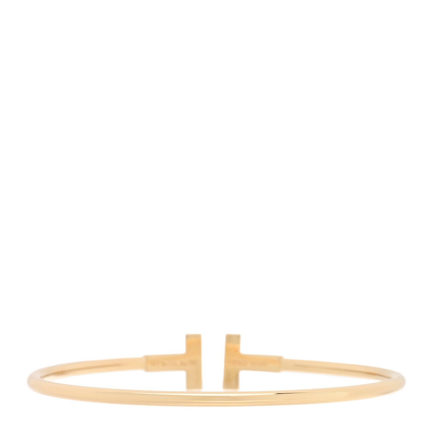 Tiffany 18K Yellow Gold T Wire Bracelet 2 of 3