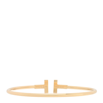 Tiffany 18K Yellow Gold T Wire Bracelet 2 of 3