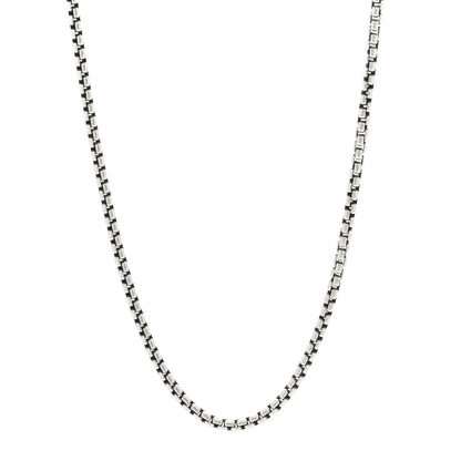 David Yurman Sterling Silver 3.6mm Small Box Chain Necklace 22.5" 1 of 4