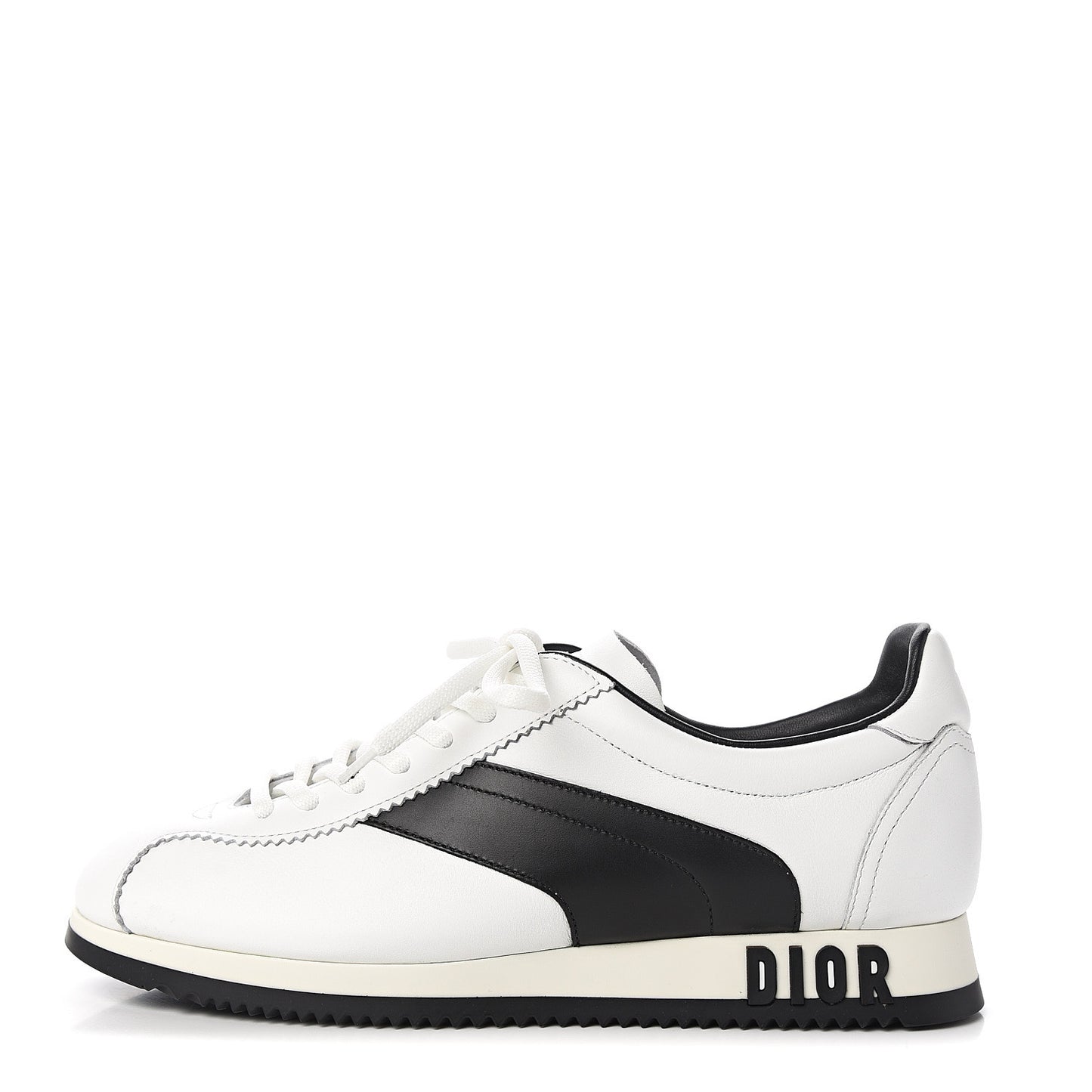 Calfskin Mix Diorun Sneakers 36 Optic White