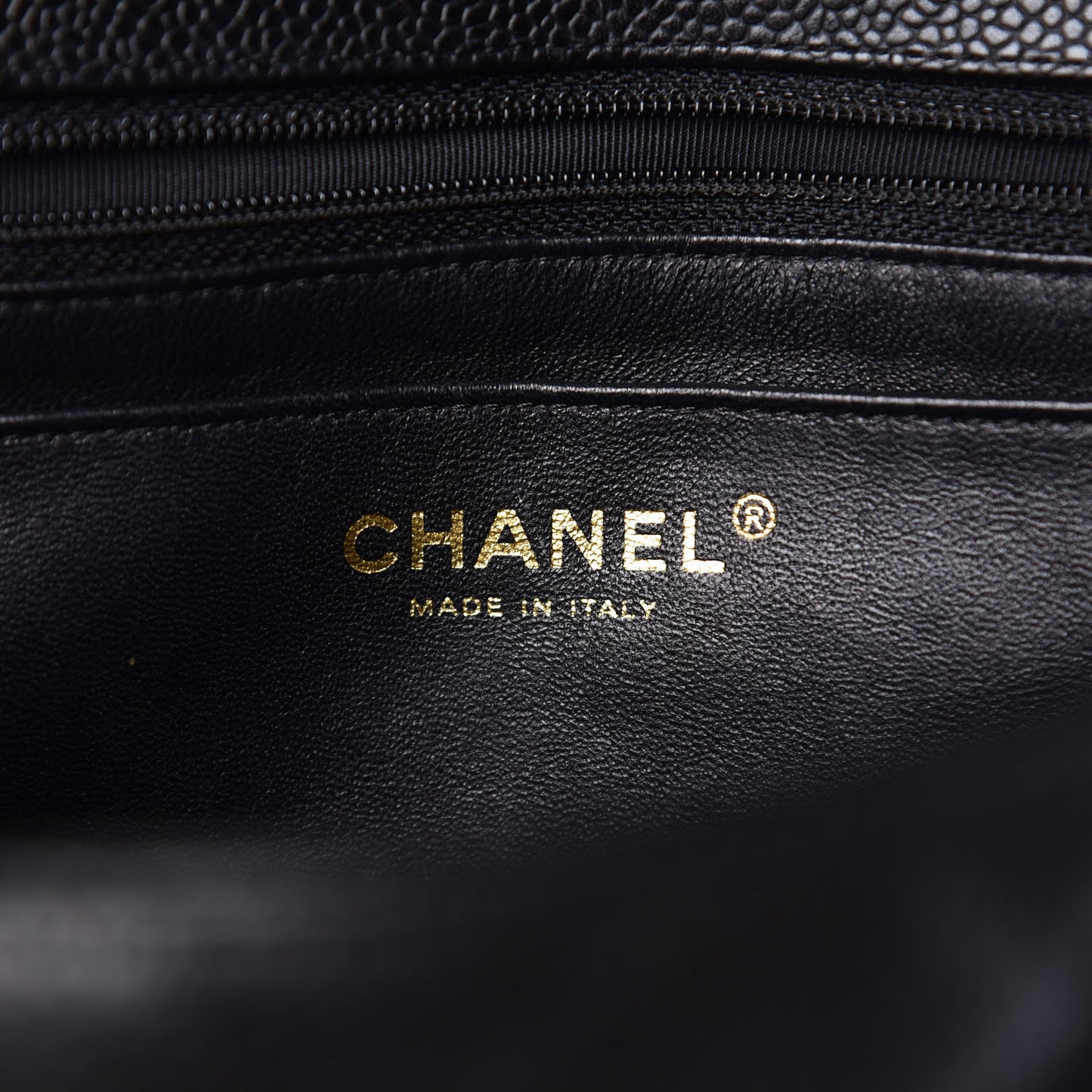 Caviar Quilted Jumbo Single Flap Black