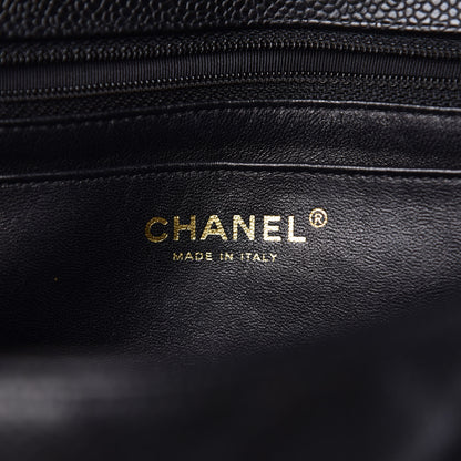 Chanel Caviar Quilted Jumbo Single Flap Black 6 of 9