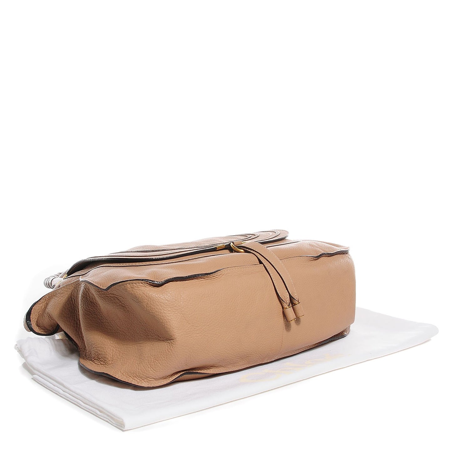 Calfskin Large Marcie Satchel Clay