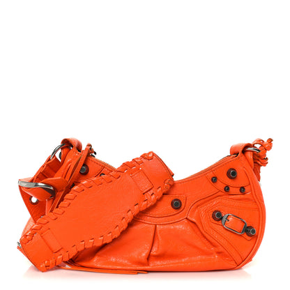 Balenciaga Agneau Arena Le Cagole Shoulder Bag XS Orange 1 of 12