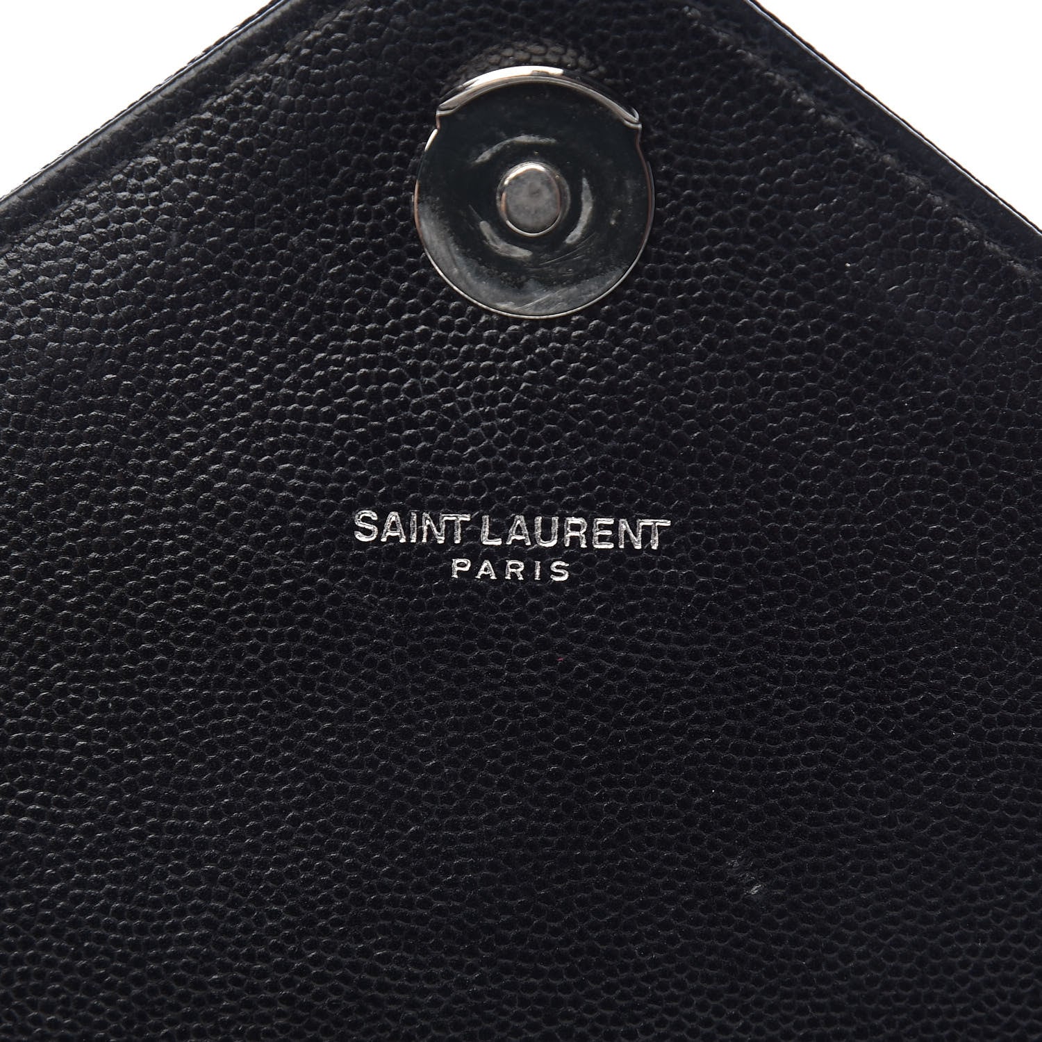 Saint Laurent Grain De Poudre Large Tri-Quilt Monogram Satchel Black 7 of 15
