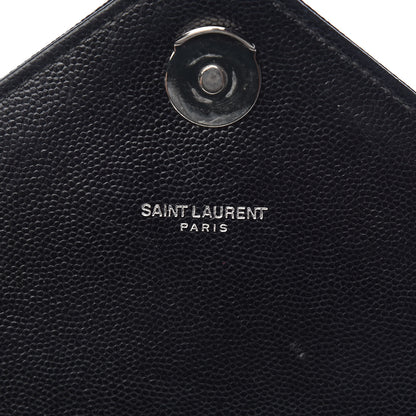 Saint Laurent Grain De Poudre Large Tri-Quilt Monogram Satchel Black 7 of 15