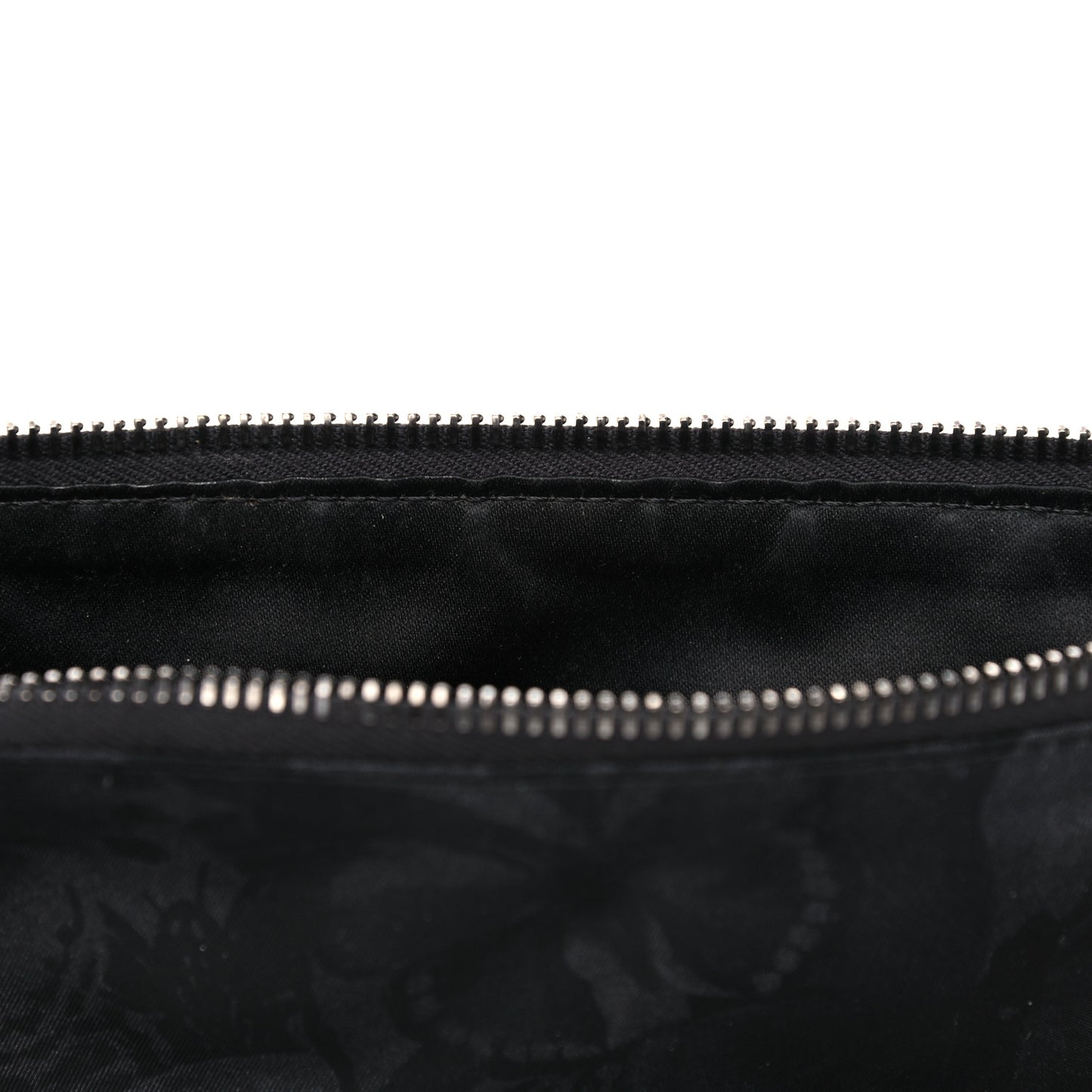 Nylon Camubutterfly Rockstud Zip Pouch Black