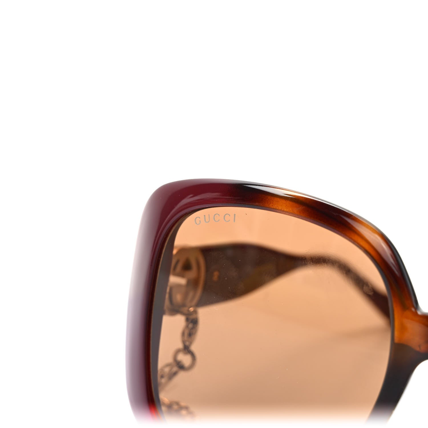 Gucci Acetate Square Frame Chain Sunglasses GG1029SA 5 of 8