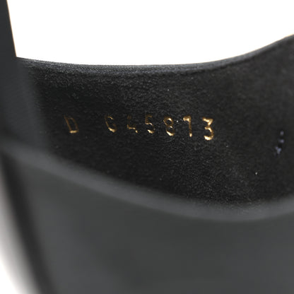 Chanel Silk Pearl Ankle Strap Sandals 37 Black White 8 of 10