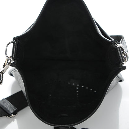 Hermes Taurillon Clemence Evelyne III PM Black 5 of 10